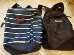 Coleman ストライプリュックサック 2点セット