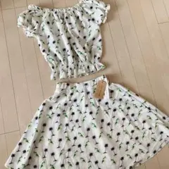 新品/リベットアンドサージ/セットアップ /上下/ミニスカート/