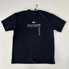 訳あり TOMY HILFIGER 半袖Tシャツ Lサイズ　ネイビー