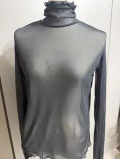 VIVIENNE TAM 極美品刺繍パワーネットハイネックトップス - メルカリ