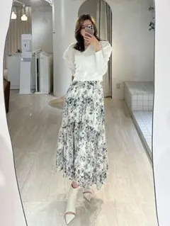 定価7,700円 新品 リエンダ 2WAYショルダータックボリュームカーデTOP