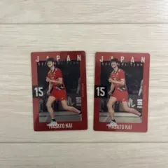 男子日本代表 バレーボール 甲斐優斗2枚セット