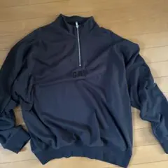 GAP ダークグレー ハーフジップトレーナー