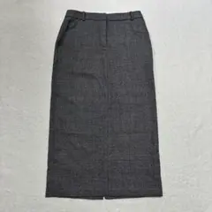 ZARA グレー チェック柄 タイトスカート ロング丈