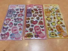 【国内正規品】日焼けキティ／マイメロ＆クロミ／ポムポムプリン　３枚セット
