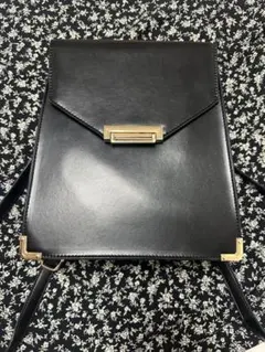 ブラック バックパック リュック ショルダーバッグ