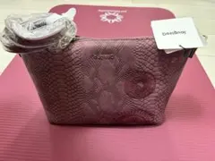 Desigual ヘビ柄ピンクショルダーバッグ　新品