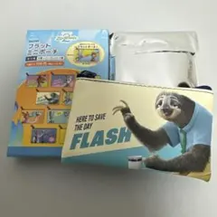 ズートピア2 フラットミニポーチ フラッシュ　ディズニー