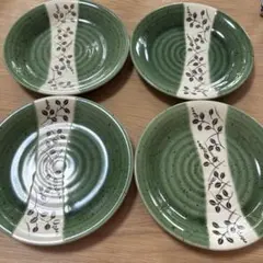 たち吉　和食器 皿 4枚セット 草模様柄のサムネイル