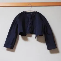 COMME des GARÇONS ネイビー ノーカラージャケット M COMME des GARCONS HOMME PLUS(コムデギャルソンオムプリュス