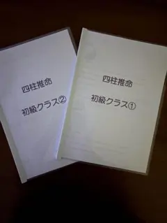 四柱推命★オリジナルテキスト★初級2冊セット