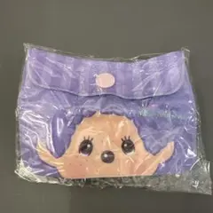 新品未使用未開封　モンチッチ　ラメ入り紫　フラットコインケース　ガチャ