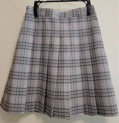 Honeyチェック柄スカート　グレー　L