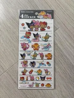 サンリオキャラクターズ ハローキティ 4サイズステッカー 日焼け