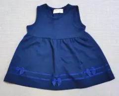 むーのんのん ワンピース ジャンパースカート ノースリーブ 90 ネイビーのサムネイル