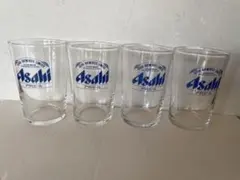 昭和レトロAsahiビールグラス 4個セット