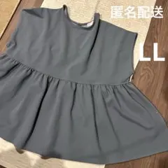 近々削除　半袖チュニック　ノースリーブ　切り替え　フレア