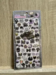ジュエルプチドロップステッカー　黒色ドロップ