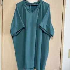 chocol raffine robe 半袖チュニック グリーン