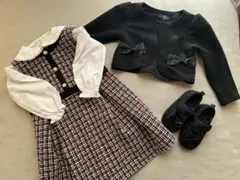 BeBe フォーマルドレス セット　100〜90サイズ