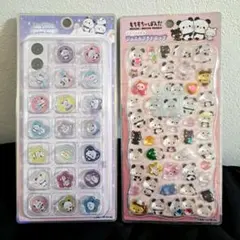 正規品 もちもちぱんだ ジュエル プチドロップ キラコロ おはじきシール セット
