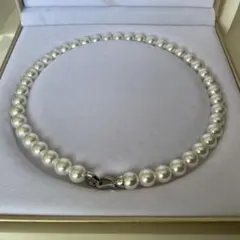 【シルバー★パールネックレス★ハンドメイド★シェルパール★ネックレス★冠婚葬祭