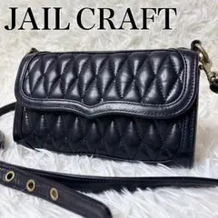 JAIL CRAFT お財布ショルダー ウォレット キルティング レザー 長財布 JAIL CRAFT お財布ショルダー ウォレット キルティング レザー 長財布