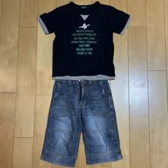COMME CA ISM 120A Tシャツとショートパンツセット