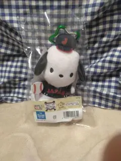 侍ジャパン×サンリオキャラクターズ　カラビナ付マスコットプレーヤー　ポチャッコ