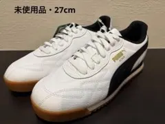 PUMA ROMA スニーカー ホワイト ブラック ガムソールのサムネイル