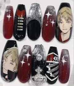 xxxHOLiC 壱原侑子 手描き痛ネイルチップ【完全一点物・再販なし