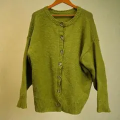 classical elf 2wayゆったりニットカーディガン　M