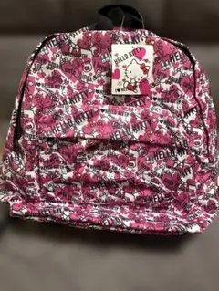 ハローキティリュック(I love Hello KITTY柄)