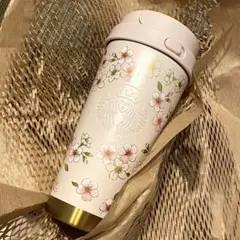 スタバ SAKURA2026 ステンレスTOGOボトル ピンクベージュ＆ゴールド