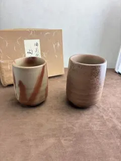 新品未使用品 夫婦湯呑 竹文様 陶器 2客セット 藤山作 - メルカリ