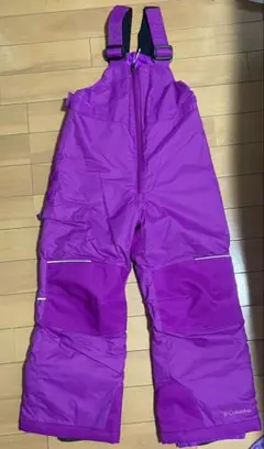 Columbia スキーウェア ビブパンツ 子ども用 パープル　XSのサムネイル