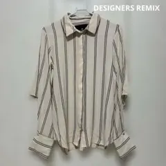 イエナ　DESIGNERS REMIXストライプシャツ　IENA 36 ベージュ