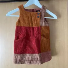 ワンピース ジャンパースカート スカート 女の子 女児 100秋 冬