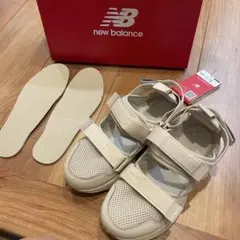 23.5 new balance スポーツサンダル スニーカーサンダル　ベージュ