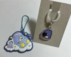 【3点セット】サンリオ　ぷっくりラバマスグミ／アクリルチャーム　タキシードサム