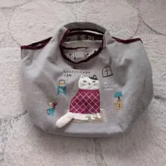 猫 トートバッグ カバン クスグルジャパン フリースサブバッグ ねこぜがわさん