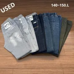 まとめ売り　USED ユニクロ・ライトオン　パンツ6本セット　140~150・L