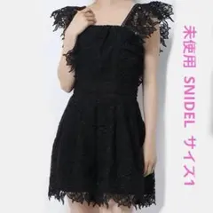 未使用タグ付き】snidel スナイデル パネルレースロンパース M - メルカリ