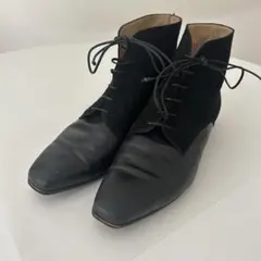 Salvatore Ferragamo レースアップブーツ 黒 6.5C