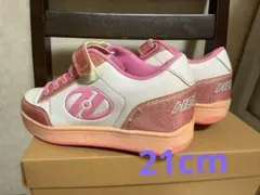 HEELYS ローラーシューズ ピンク ラメ 21cm
