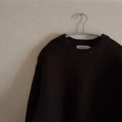 Hand knit ウール　ブラウン　Kerry woollen millsのサムネイル