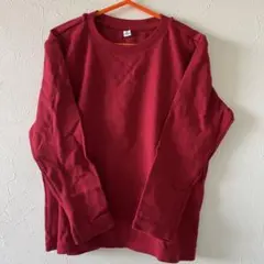 UNIQLO 長袖シャツ　赤　120cm