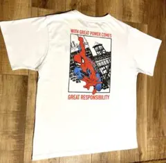 MARVEL スパイダーマン Tシャツ ホワイト Lサイズ