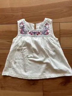 baby GAP 刺繍ノースリーブタンクトップ 3歳用 100