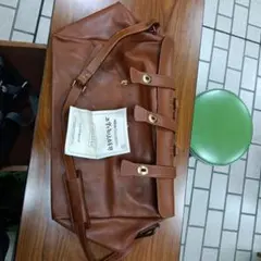 ブラウン レザー ボストンバッグ